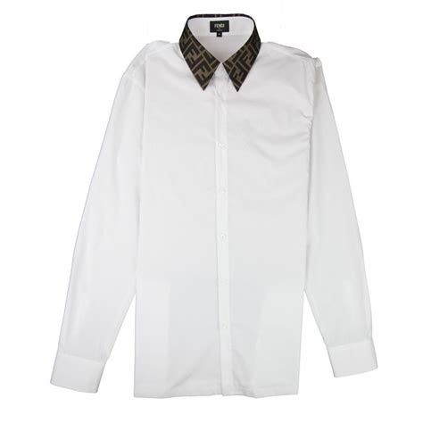 fendi white shirt|fendi long sleeve shirt.